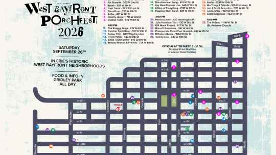 PorchFest 2026 Map and Information